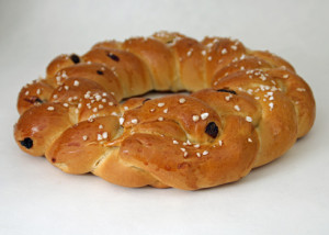 Oster-Brioche-Kranz