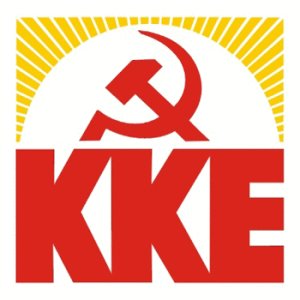 Logo der KKE - der kommunistischen Partei Griechenlands